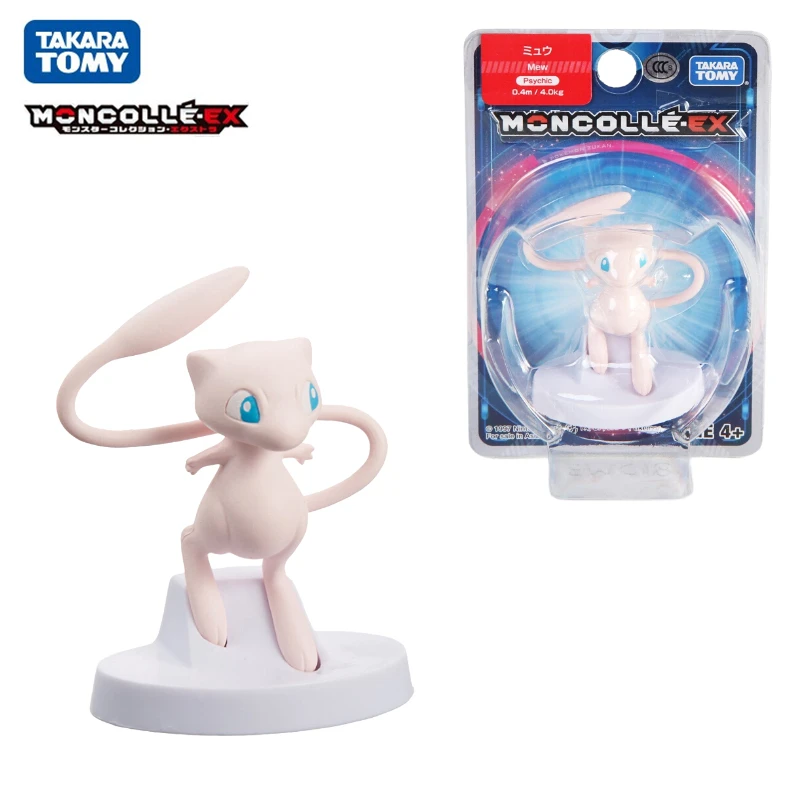 Фигурки героев аниме Tomy Pokemon EX Asia 13 Mew 5 см модели игрушек коллекционные куклы