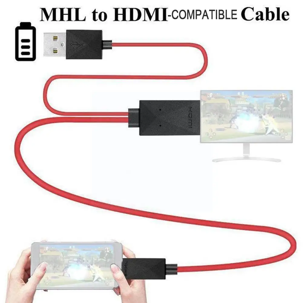 

11pin Micro Usb To -compatible 1080p Tv Cable Adapter For Android Phone W5l1