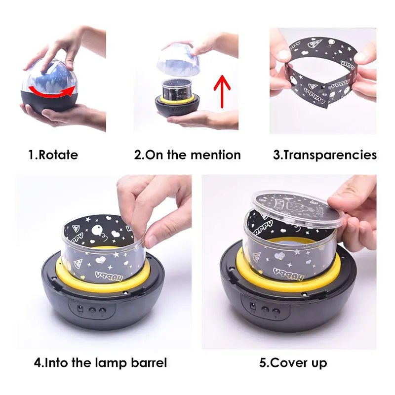 Звездное небо ночной Светильник волшебный прожектор &quotПланета&quot Вселенная