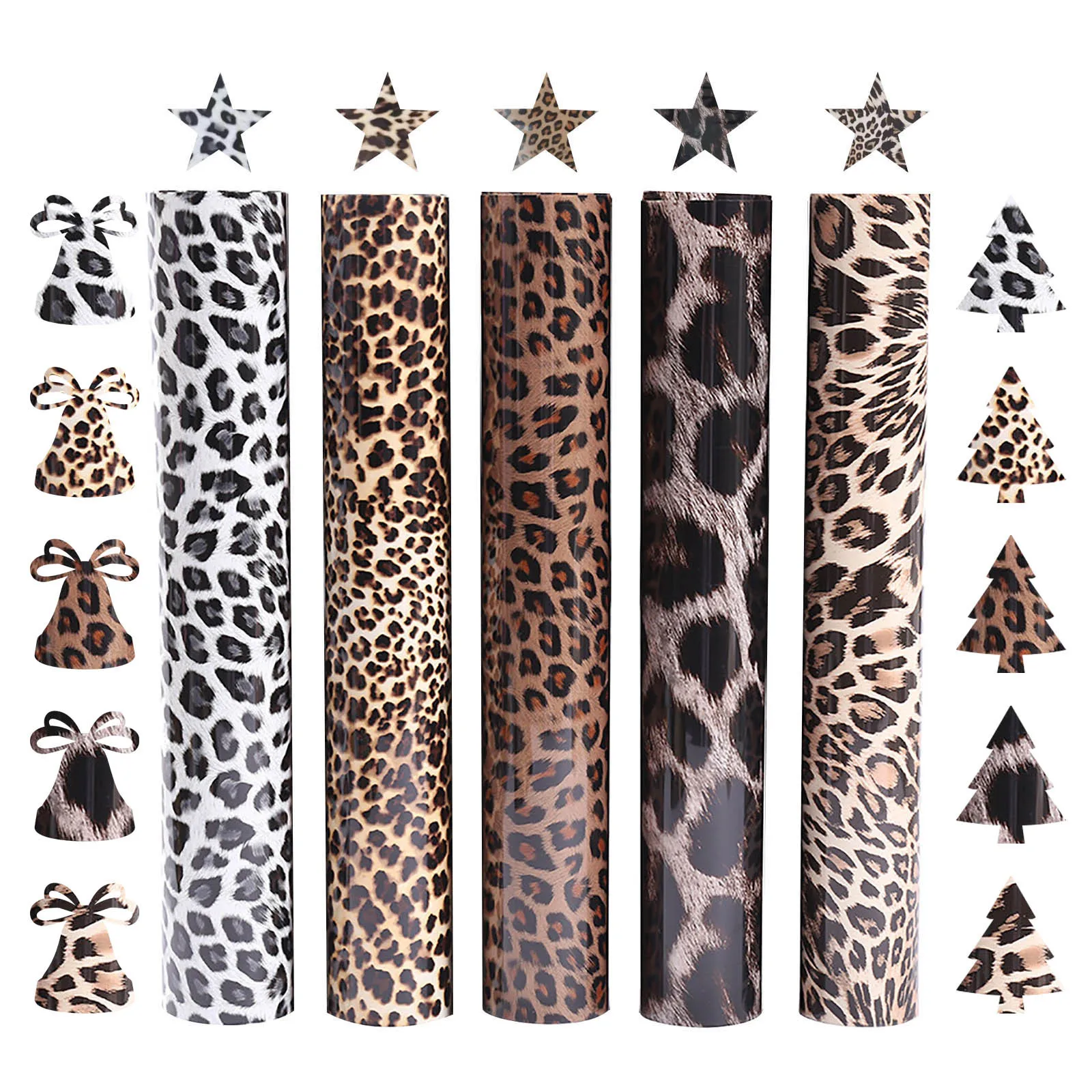 

Термотрансферная виниловая пленка HTV с леопардовым рисунком, термополиуретановая виниловая пленка «сделай сам» для одежды, футболок, текст...