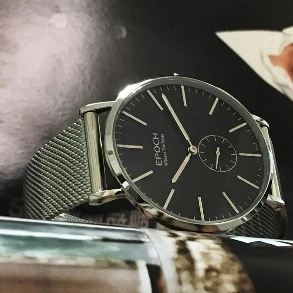 Часы мужские кварцевые часы Epoch T25 светящиеся Роскошные брендовые