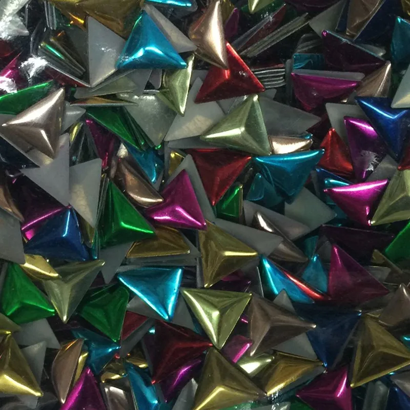 500 шт. 10 мм Разноцветные шпильки для горячей фиксации треугольники форма шпилек