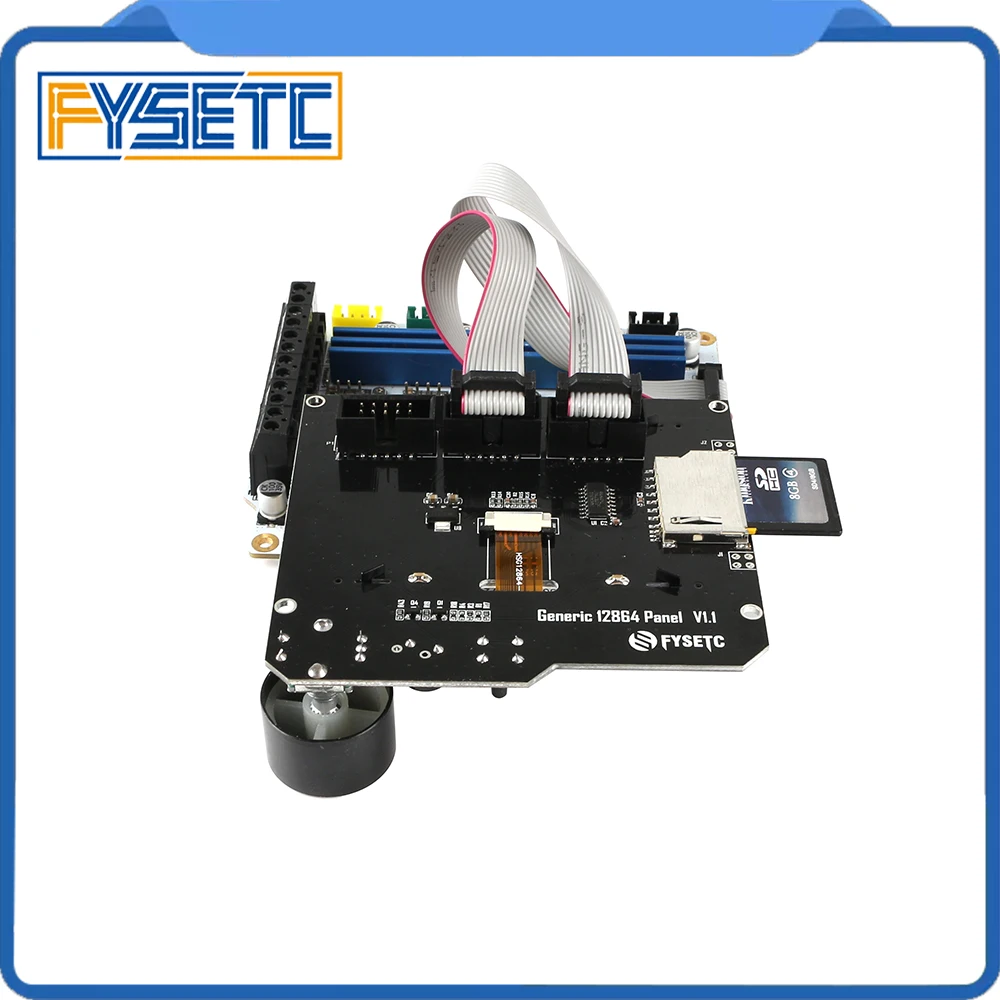 FYSETC F6 V1.3 плата все-в-одном решение электроники VS SKR V1.3+ Generic 12864 панель V1.1 Smart 12864LCD модуль Дисплей