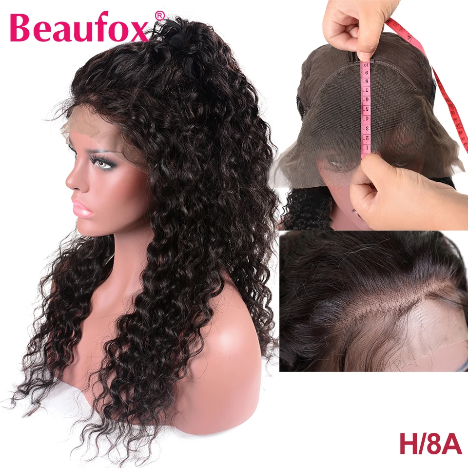 Волнистые волосы Beaufox перуанские кружевные передние для женщин H/8A 13х4 150%|Парик из