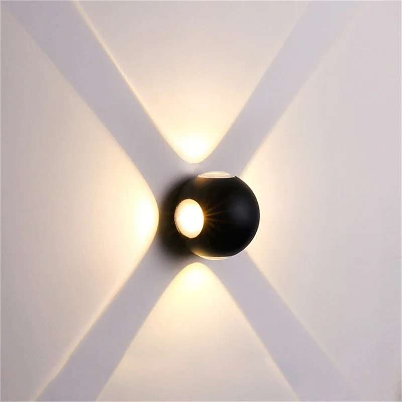 

LED Wall Lamp IP65 Waterproof Indoor Outdoor Lighting Aluminum Wall Light Surface Mounted Cube for bedroom decor nordic style
