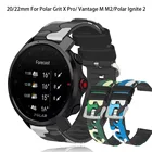 Камуфляжный ремешок для Polar Vantage M M2Ignite 2, силиконовый ремешок для Polar Grit X, сменный Браслет, дышащий браслет
