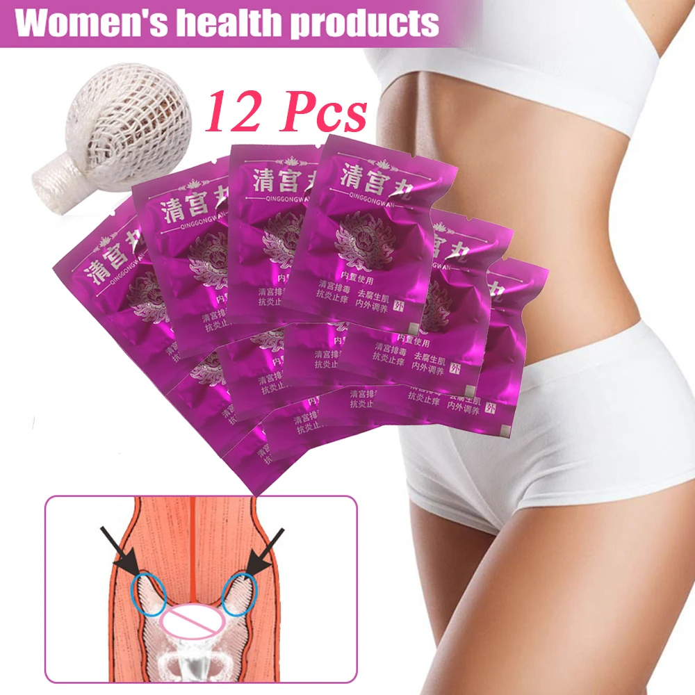 

12 Vaginal Tampons Chinese Herbal Tampon For Women Clean Point Tampons Vaginal Discharge Toxins Gynecological Swab Detox Pearl