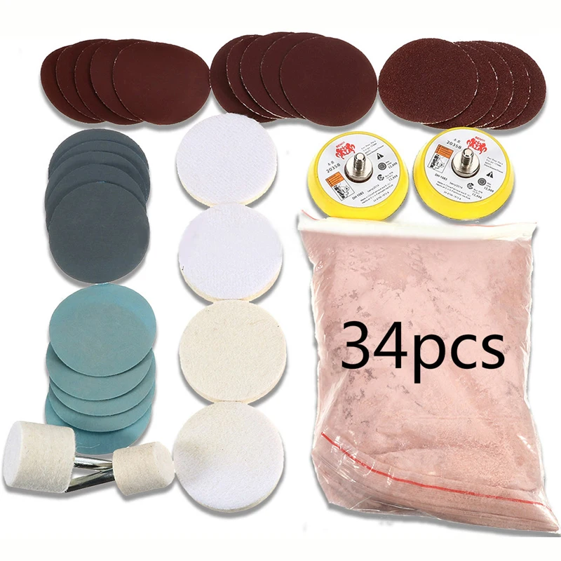 

34 шт., инструменты для удаления царапин на зеркале заднего вида