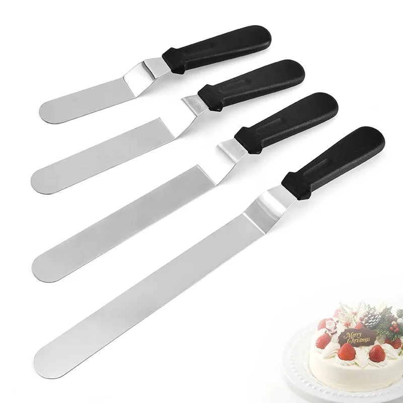 

Stainless Steel Cake Knife Cake Butter Spatula with Handle Multi-Specification Selection Baking Scraper Tool Kitchen Tool