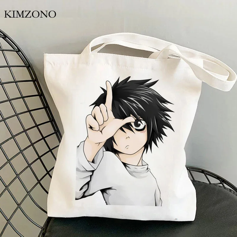 

Death Note shopping bag jute bag shopper tote handbag bag bolsas reutilizables shoping boodschappentas ecobag custom