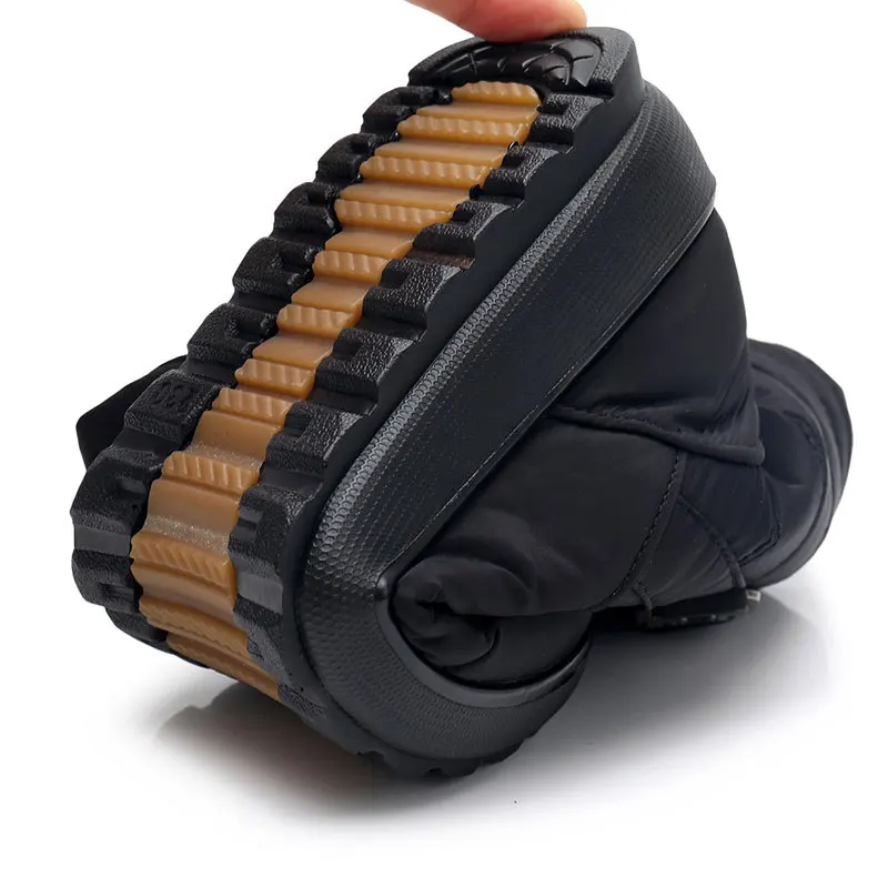 Зимние водонепроницаемые ботинки с хлопковой подкладкой для мам теплые из