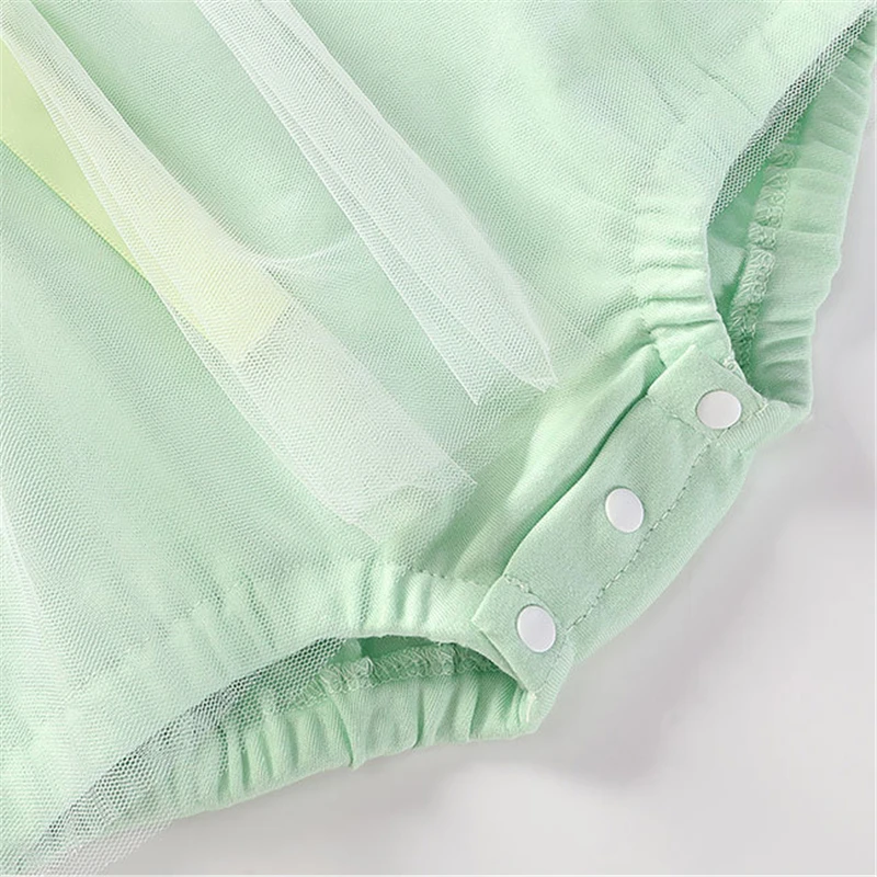 

Baby girls romper V-neck embroidered lace-up bow Hanfu long-sleeved spring autumn lace triangle jumpsuit