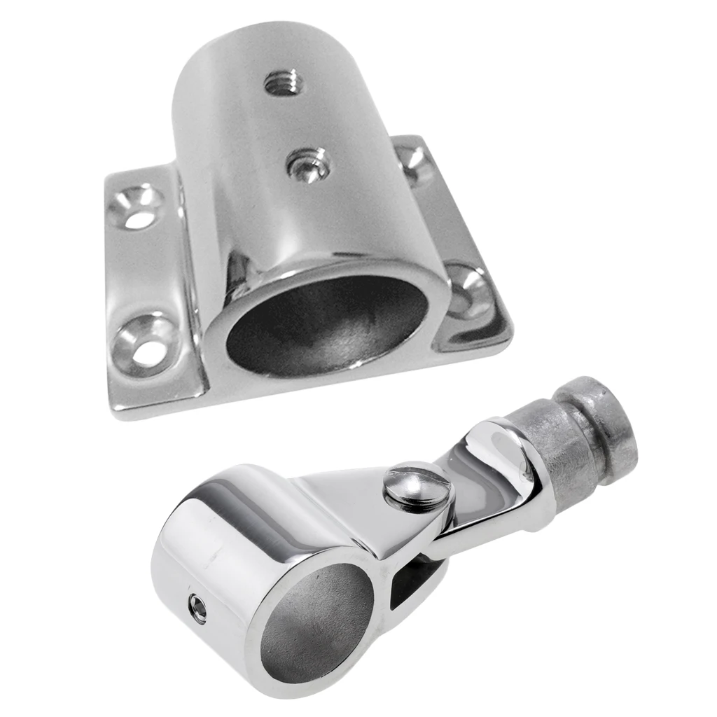 Новая верхняя крышка Bimini Концевая палуба петля + перила прямоугольное основание