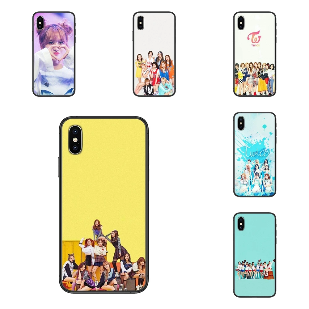 Специальное предложение Роскошный двойной Мина Момо Kpop Черный чехол тренд Funda