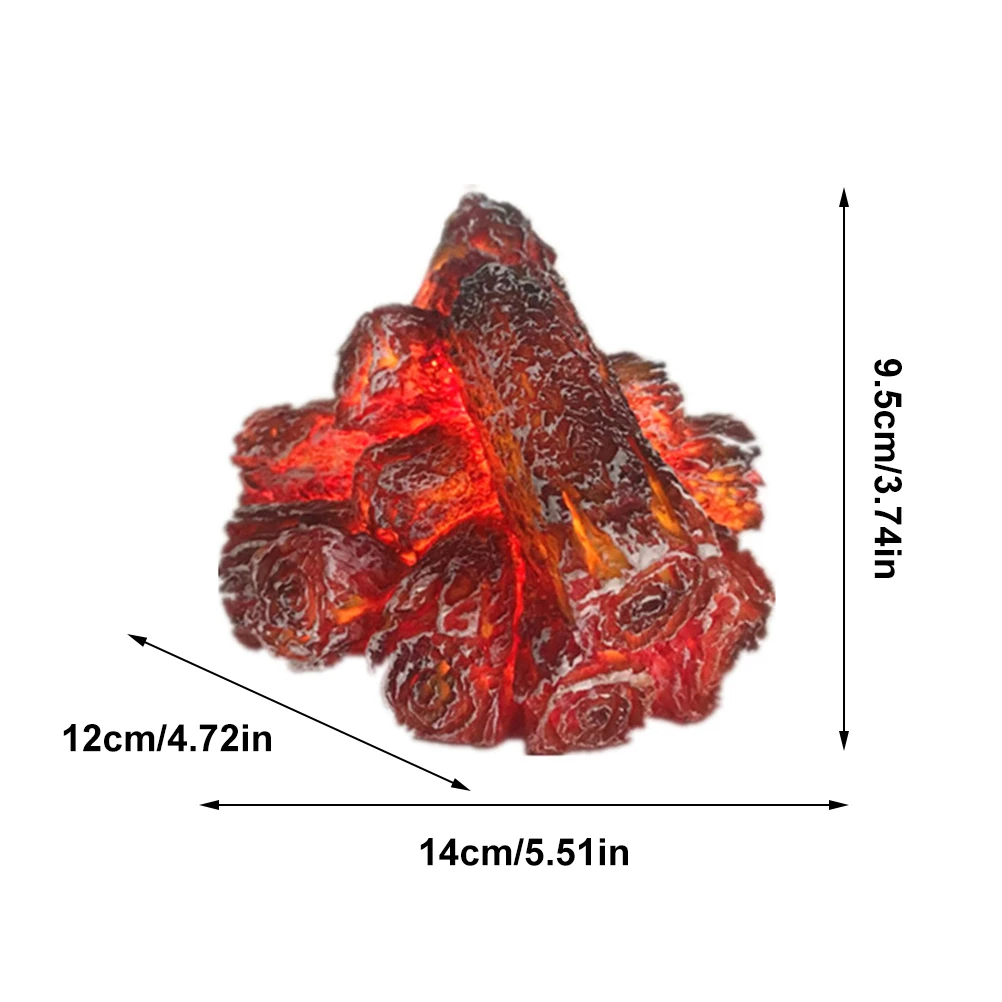 

Имитация угольной лампы на батарейках светодиодный угольной лампы с пламенем лампы-фонарики ночсветильник домашний декор для кемпинга Дек...