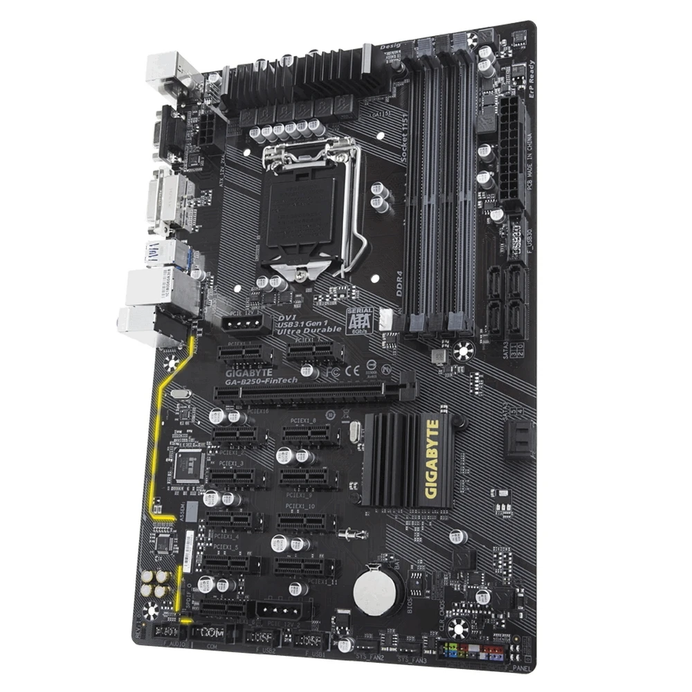 Материнская плата Gigabyte GA-B250-FinTech | Компьютеры и офис