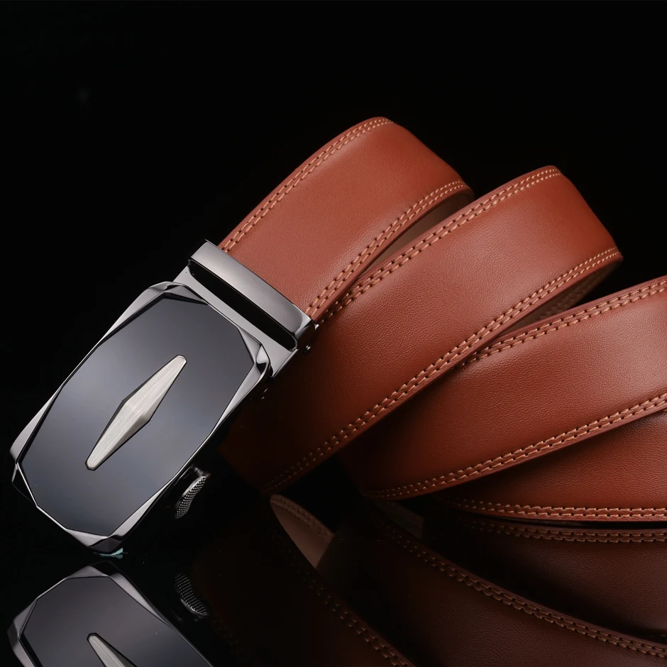 Мужской ремень из натуральной кожи с автоматической пряжкой G54|Мужские ремни| |