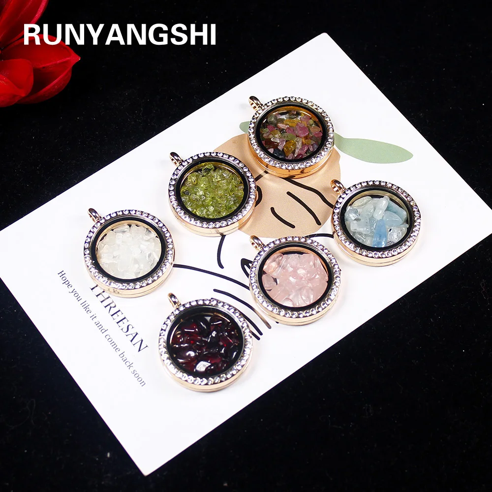 1 шт. натуральный кристалл минеральное украшение круглая бутылочка для желаний