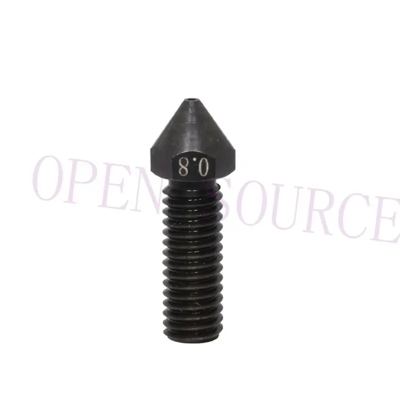 1 шт. M6 большой поток воздуха закаленная Сталь вулкан сопла 0 4 мм 6 8 для 3D-принтеры