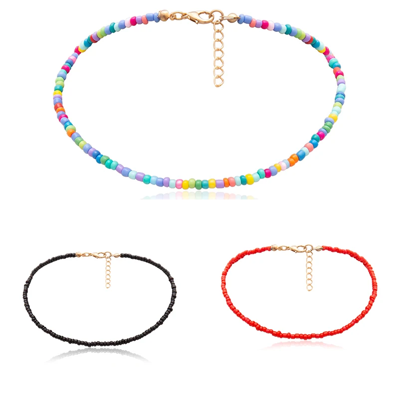 

Fashion Women Bohemia Colorful Beads Pendant Chain Charm Choker Necklace Jewelry Perfect to wear for accessory and decoration