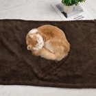 Одеяло (50x70 см) Коралловое Флисовое одеяло s теплое пушистое двустороннее искусственное одеяло из микрофибры для кровати и дивана