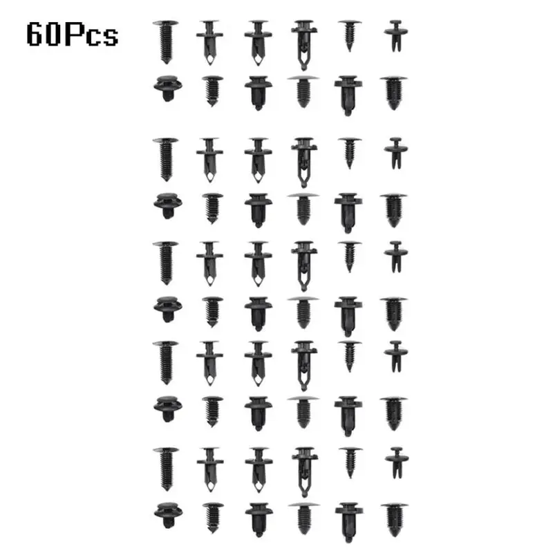 

Moulding Rivet Fasteners Pin Parts Tool Useful 60 PCS Car Body Fixing clip