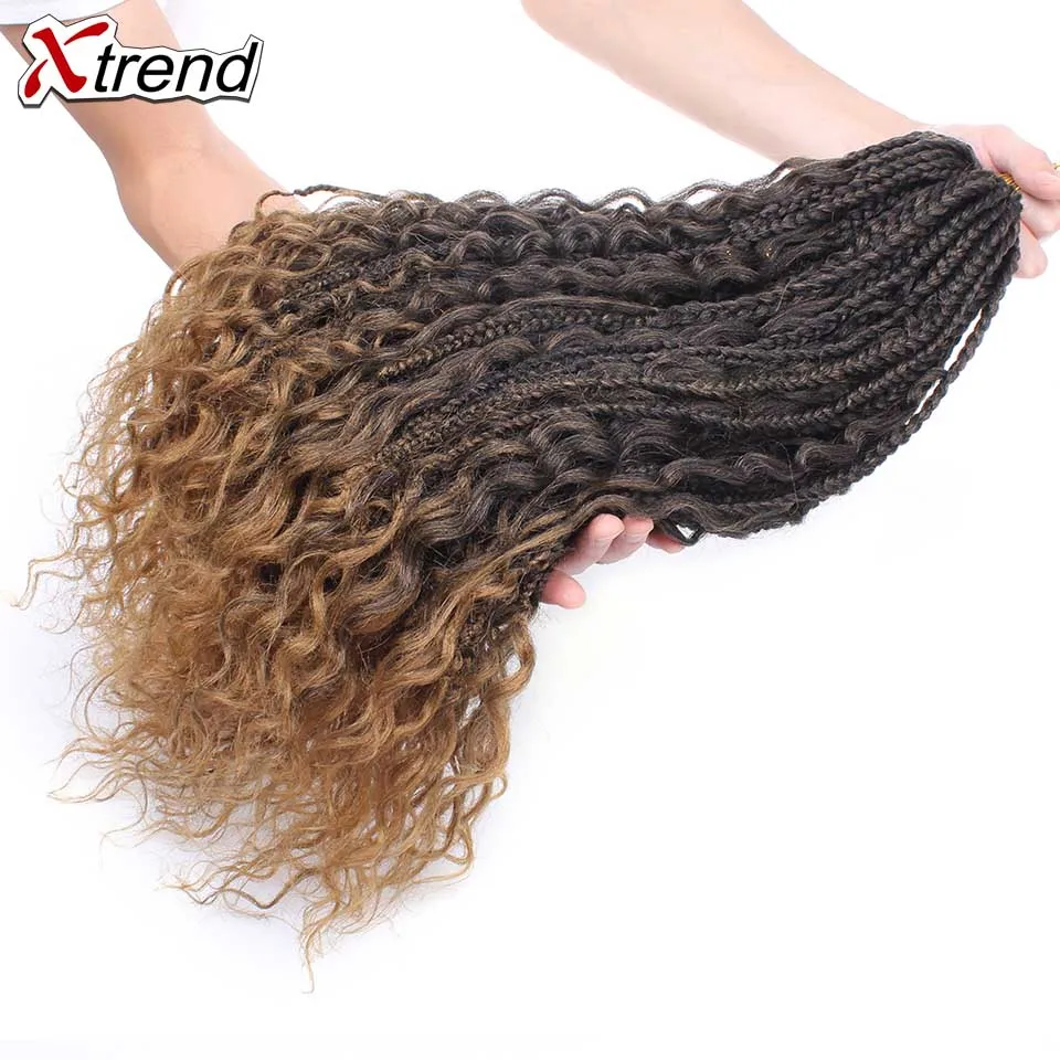 Xtrend вязанные крючком косички синтетические в богемном стиле для наращивания