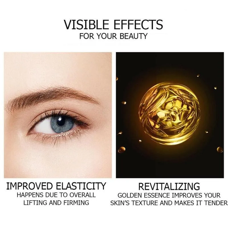 

24K Gold Eye Cream Gel Remove Dark Circle Anti Firming Skin Sodium Gold Caviar Hyaluronate Essence Care Essence H9R3