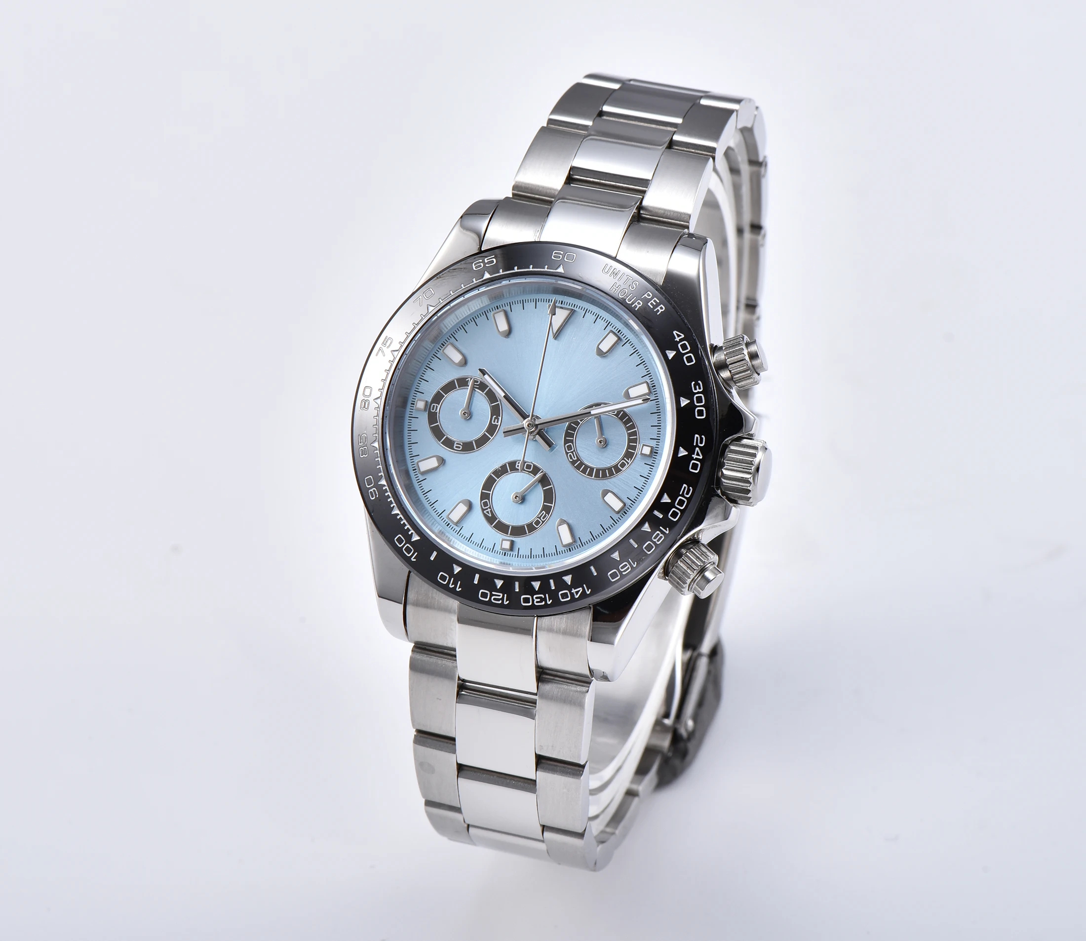Luxury watch new quartz bomax marina chronograph VK63 men's movement sapphire luminous handle 39 mm ceramic steel case 8248