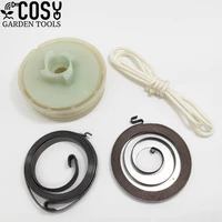 chainsaw recoil easy starter pulley with springs durable rotor pull rope kit for chinese 4500 5200 5800 52cc 58cc spare parts