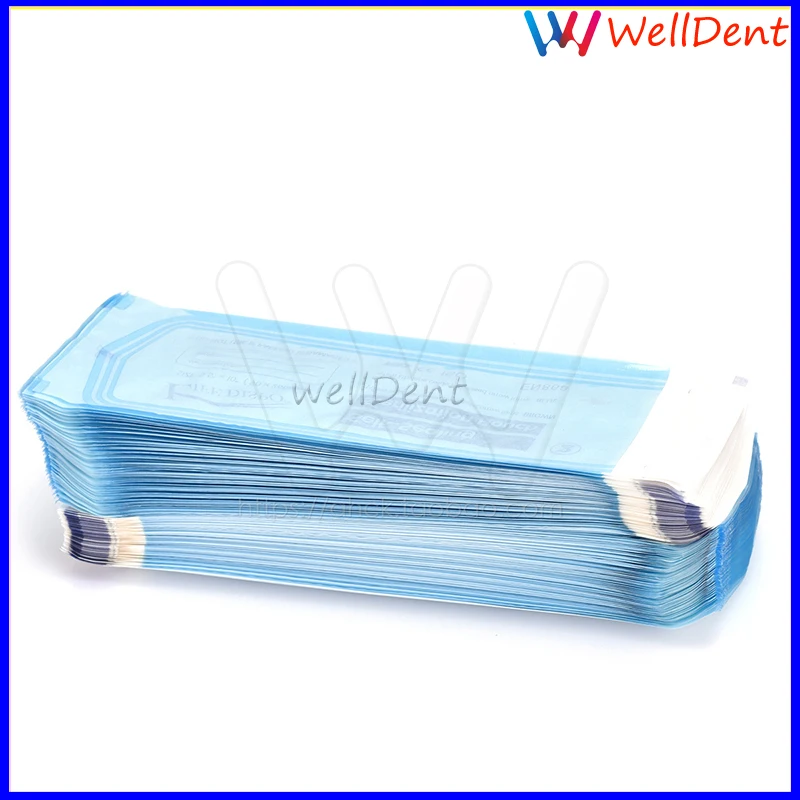 

200pcs Dental Sterilized Bags Disinfection Disinfection Sterilization Bags Self-styled Sterilization Ziplock Bags 90x260mm
