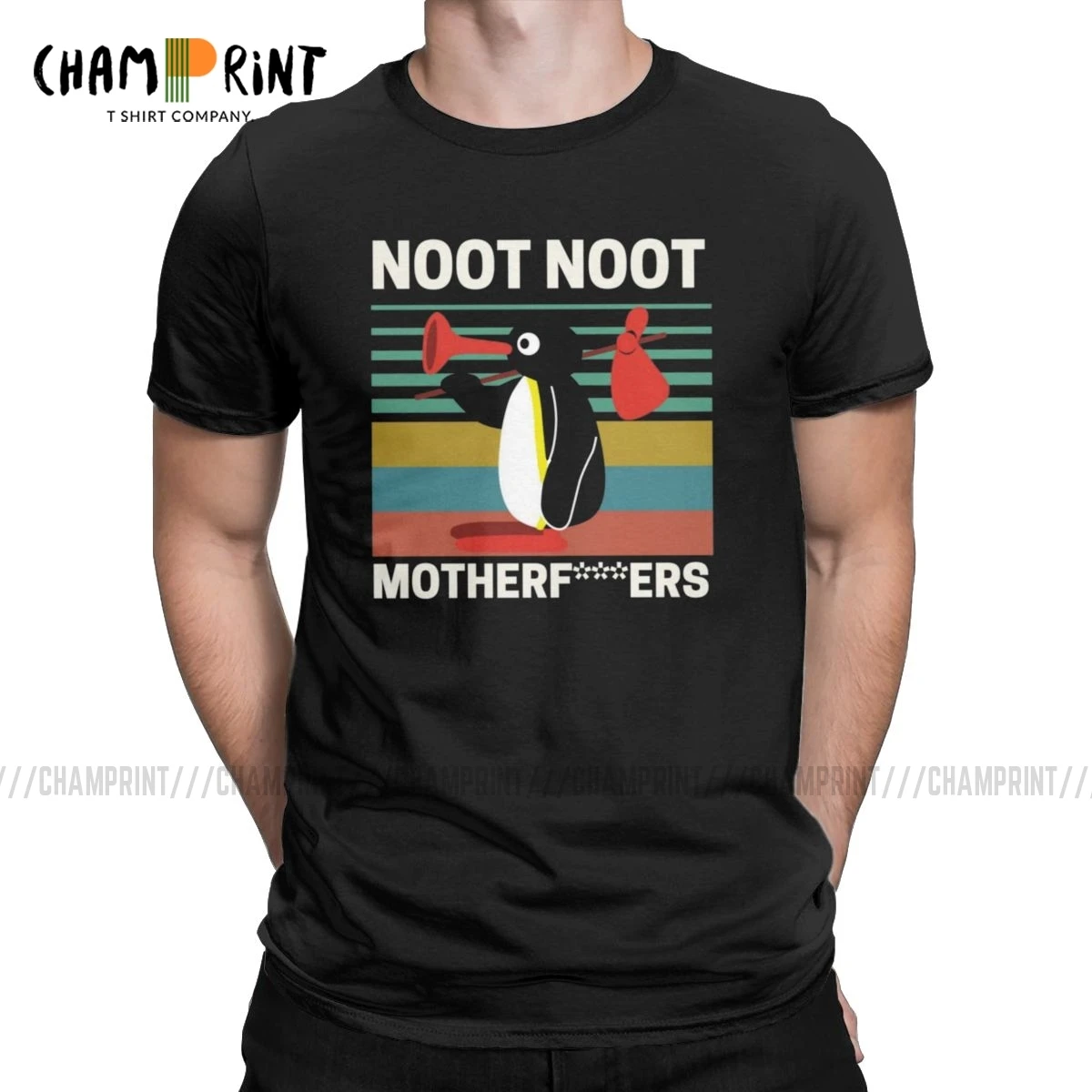 Топ Новинка Noot материнское фу *** s мужские футболки Pingu Пингвин мем забавная