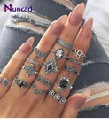 Новинка, Personality15 шт., набор колец, богемное кольцо в винтажном стиле, старинный анемон, женское новое кольцо, Модный комплект колец для женщин