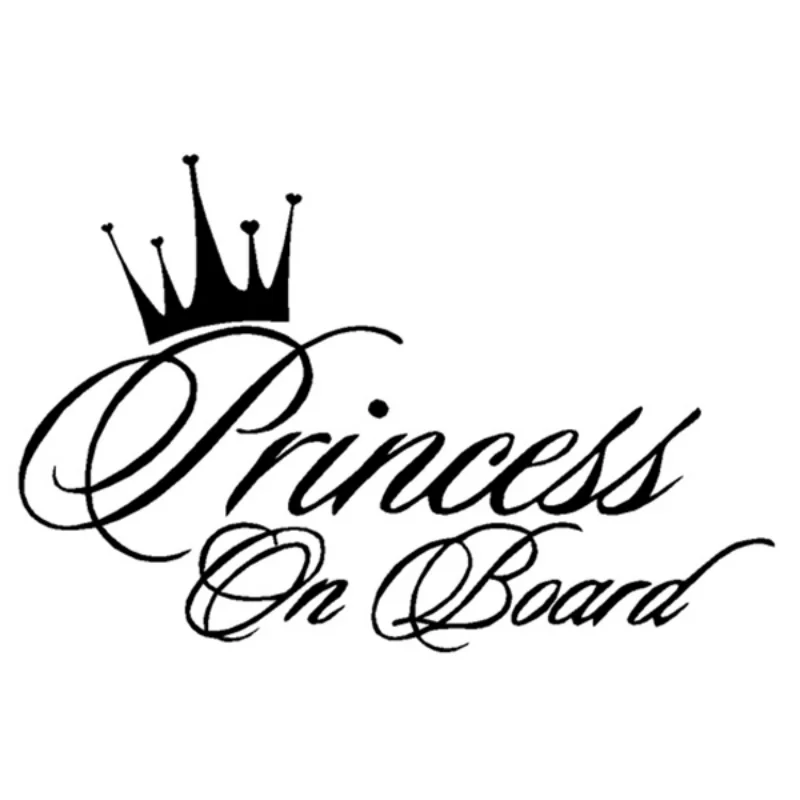 

Car Stickers Baby In Car Princess On Board Lovely Girls Creative Decals Vinyls Waterproof Auto Tuning Styling 17x11cm