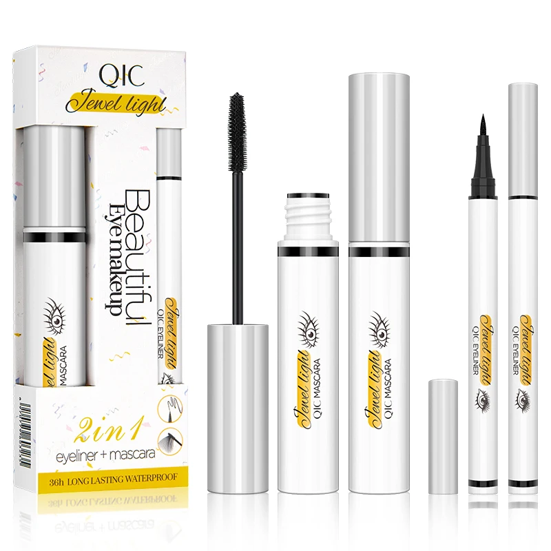

Liquid Eyeliner Mascara Extra Volume Waterproof Long-Lasting No Smudging Curling Lengthening Makeup Set Professional Cosmetics
