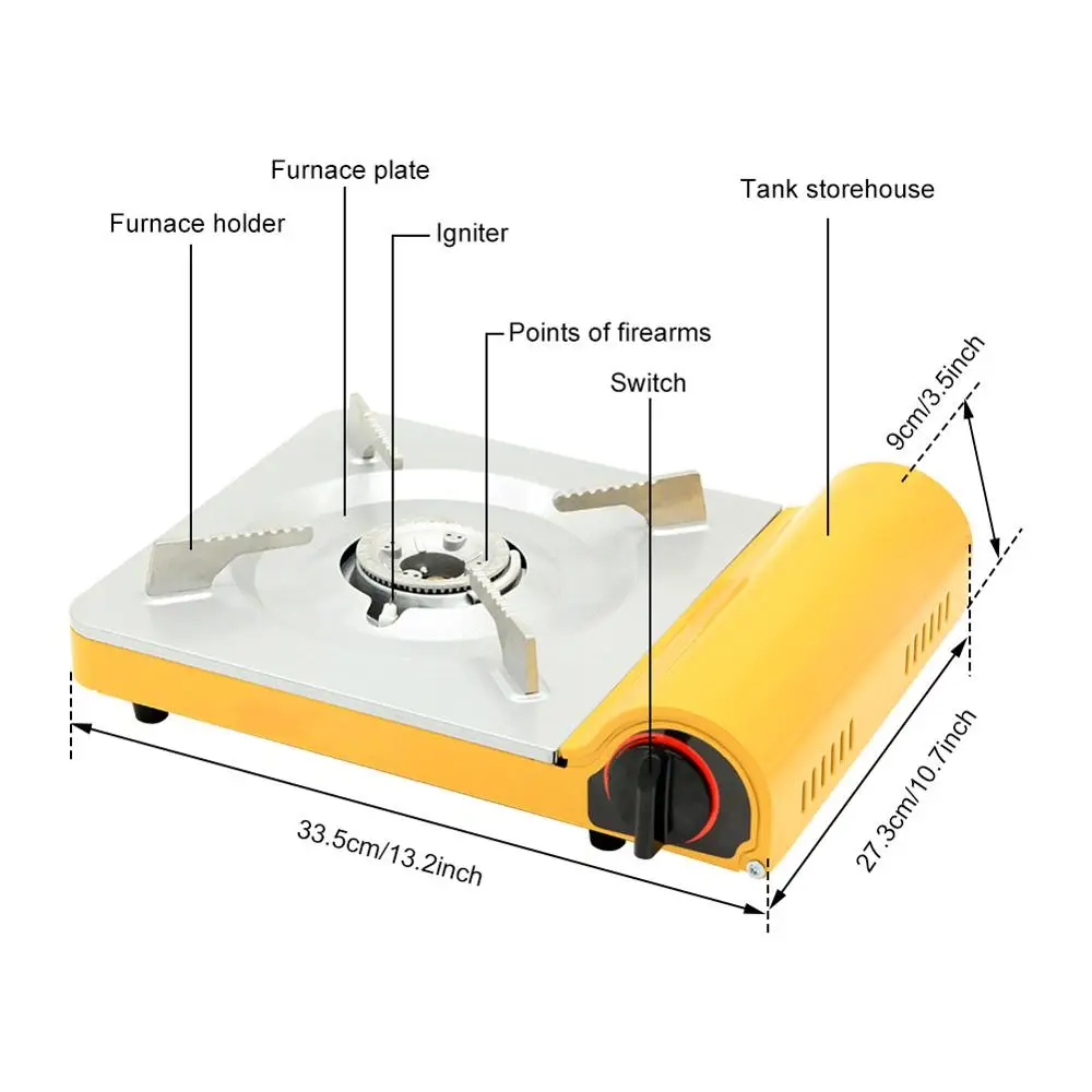 Портативная газовая кемпинговая печь высокомощная плита для кемпинга 4 цвета