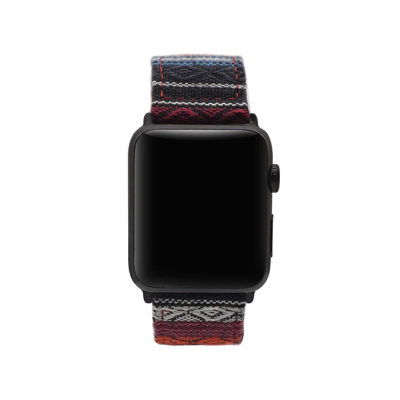 Национальный тканевый ремешок для Apple Watch 38 мм 40 мм iWatch 4 42 мм 44 мм спортивный ремешок Apple Watch 5 4 3 2 аксессуары
