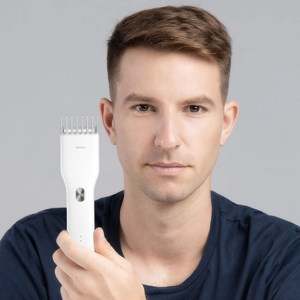 Xiaomi ENCHEN USB перезаряжаемая Мужская салонная машинка для стрижки бороды Керамический Резак Профессиональная беспроводная IPX7 Водонепроницаемая машинка для стрижки волос