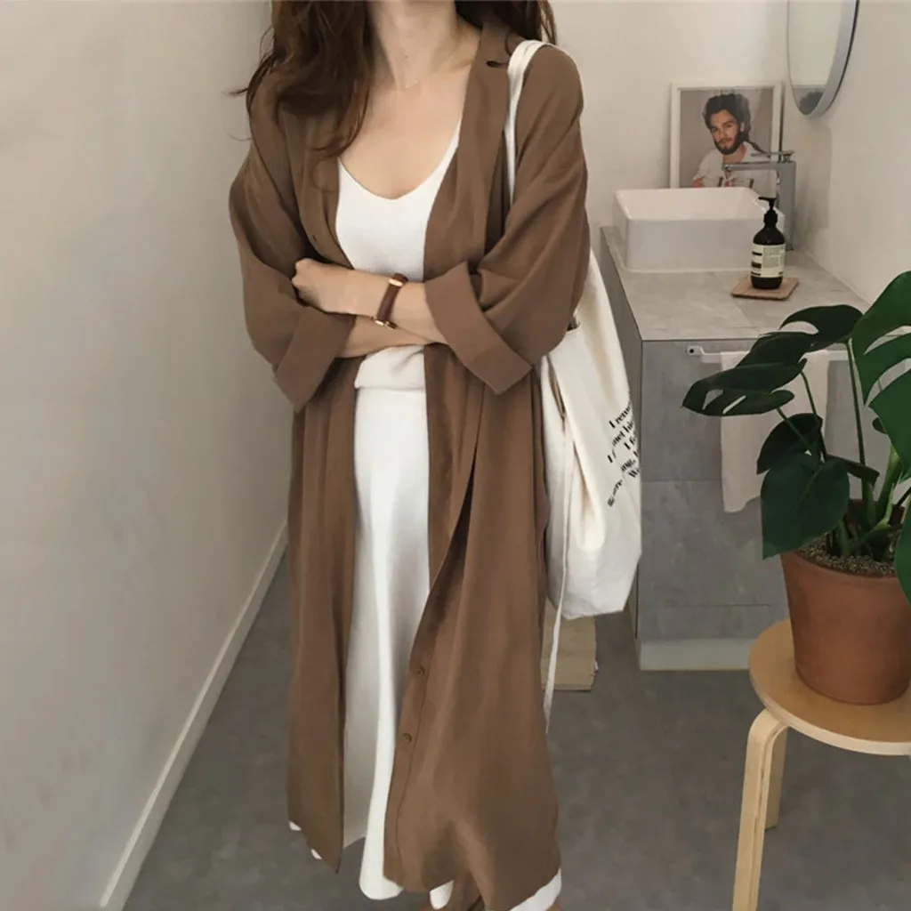 Женский Длинный Тренч из смеси шерсти женские пальто с спущенными плечами