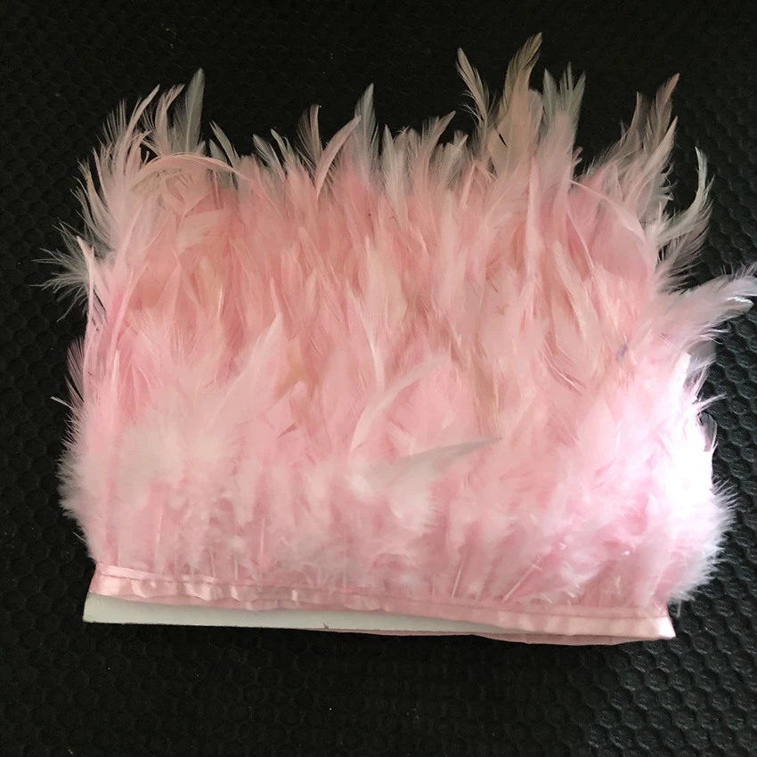 Набор светильник-розовых декоративных куриных перьев шириной 8-13 см 3-5 дюймов 2 м |