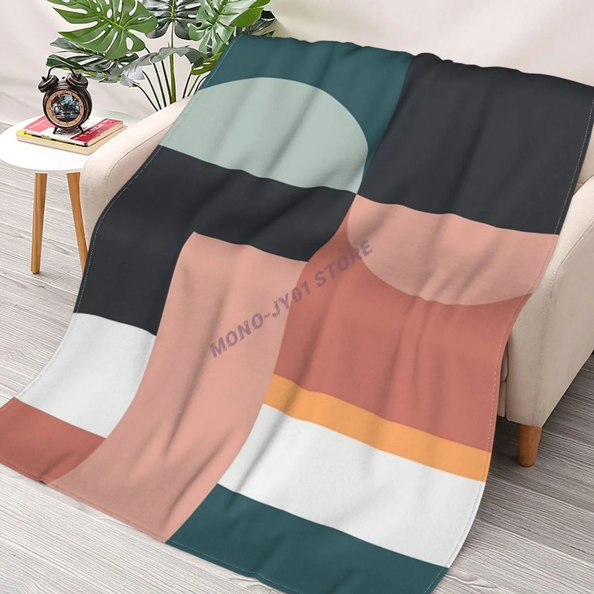 

Abstract Geometric 07 Throw Blanket Sherpa Blanket cover Bedding soft Blankets