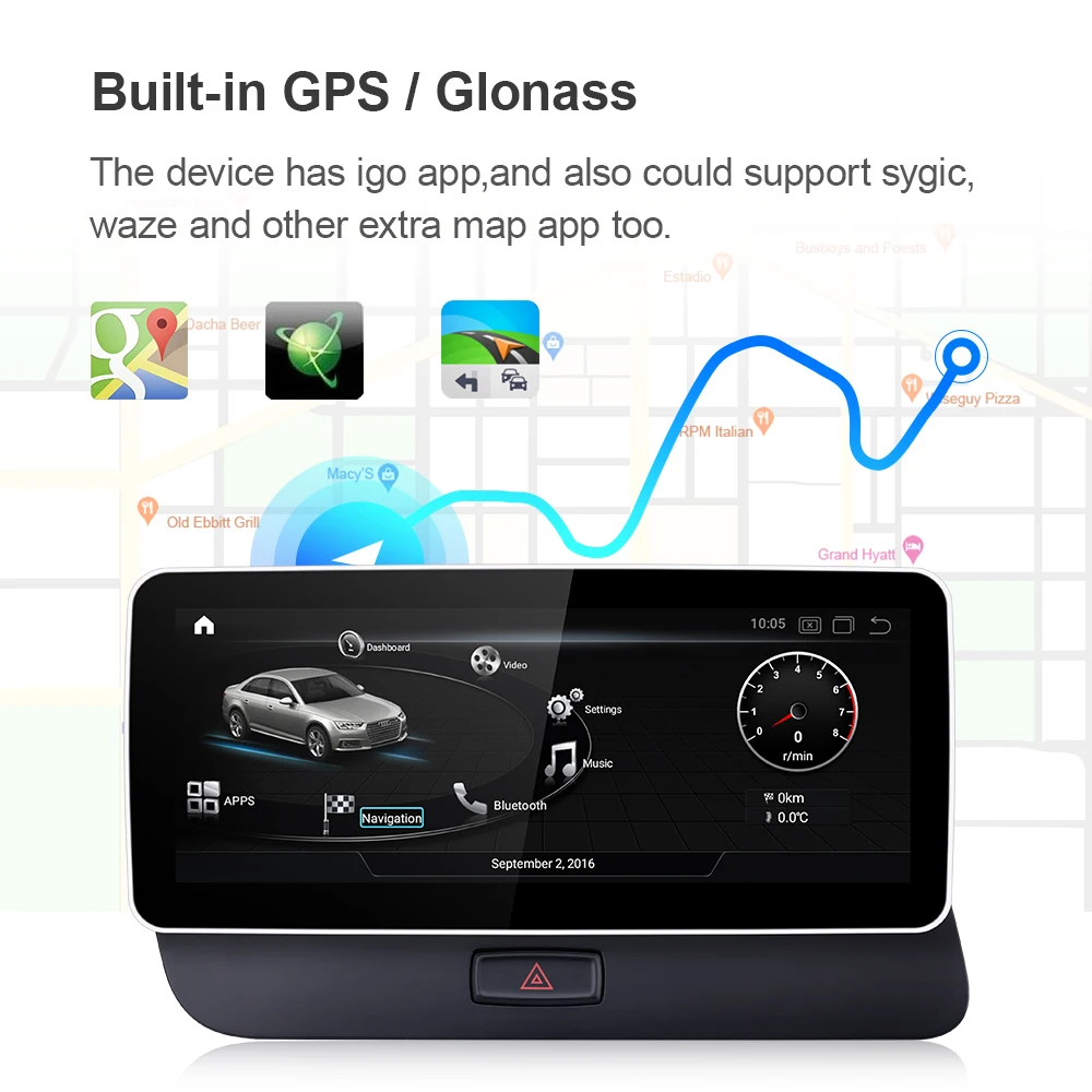 구매 아우디 Q5 10.0-2009 용 안드로이드 2017 차량용 멀티미디어 플레이어, 오토라디오 내비게이션 10.25 '스크린 헤드 유닛 무선 카플레이 LTE 4G GPS