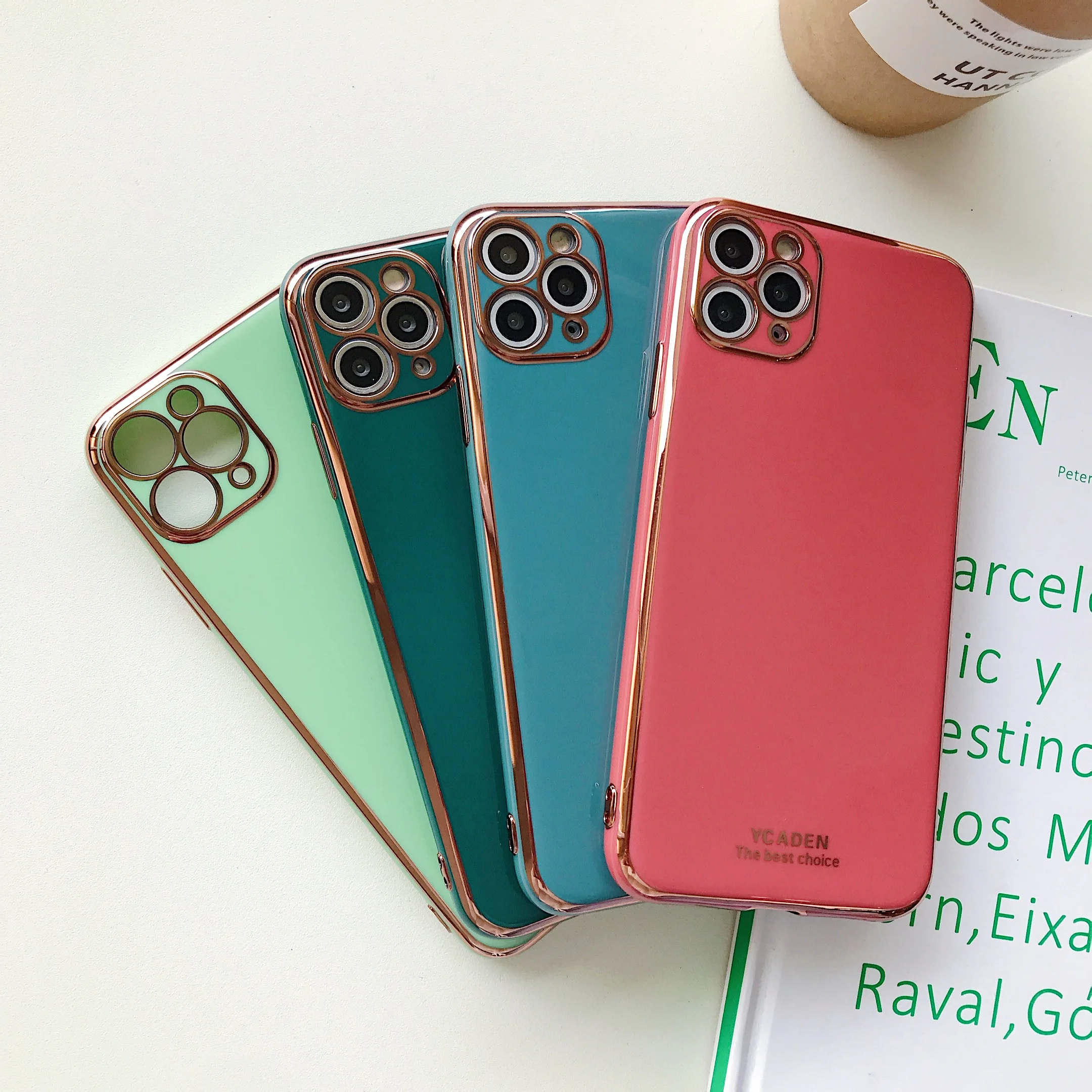 Роскошный мягкий защитный чехол с покрытием для телефона iPhone 11 Pro X XR XS Max 6 7 8 Plus SE 2