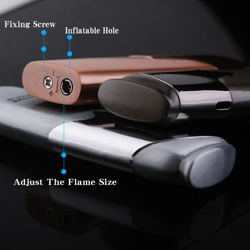 Ветрозащитная газовая легкие металлические зажигалки креативная портативная