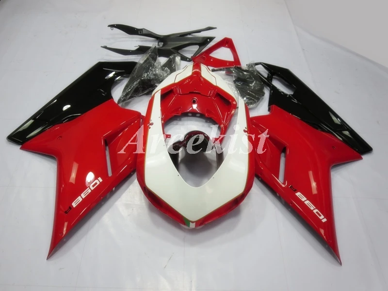 

New ABS Whole Fairings kit Fit for Ducati 848 evo 1098 1198 2007 2008 2009 2010 2011 07 08 09 10 11 Bodywork set Red black white
