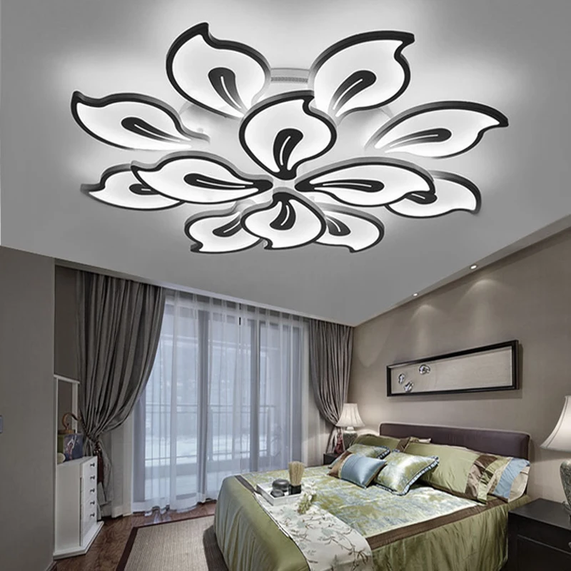 Modern LED Chandelier Lustre Lighting Remote Control For Living Room Bedroom Kitchen Ceiling Chandelier Acrylic Fixture Light