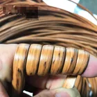 Плетение из искусственного ротанга, 500 глот, градиентный цвет под дерево, пластиковый ротанг для вязания и ремонта стульев и т. д.