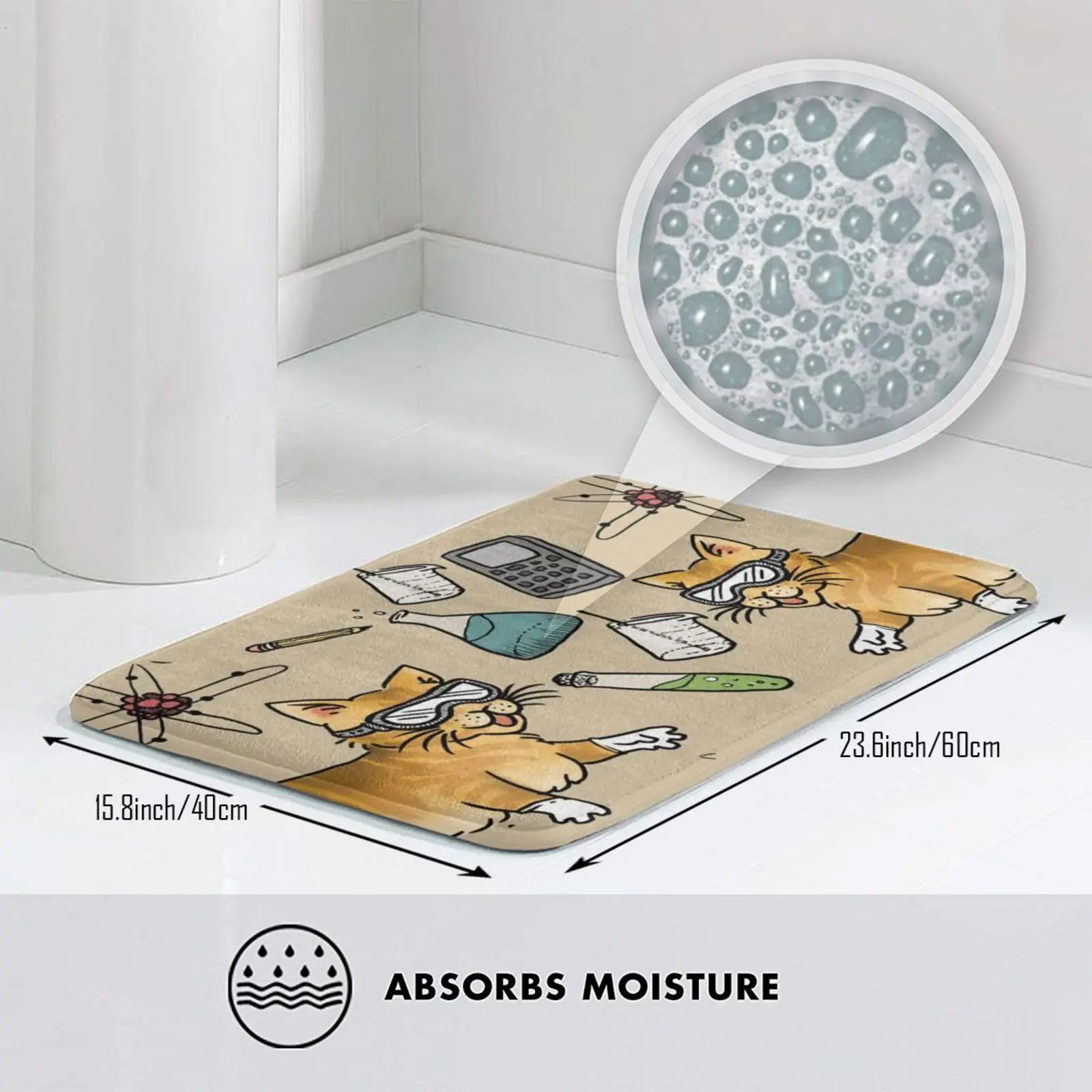 Вынос руля коврик для кошек ковер анти-скольжение Спальня входная дверь стержень