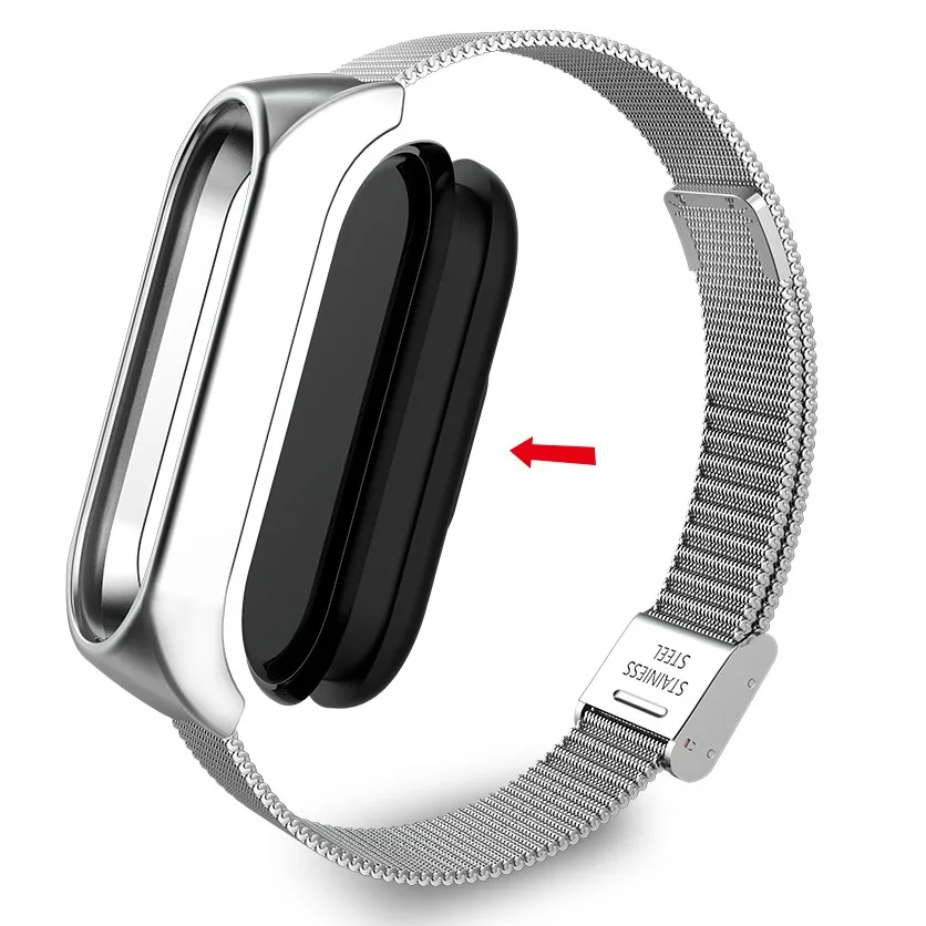 Браслет из нержавеющей стали для Xiaomi Mi Band 3 4 5 6 | Электроника