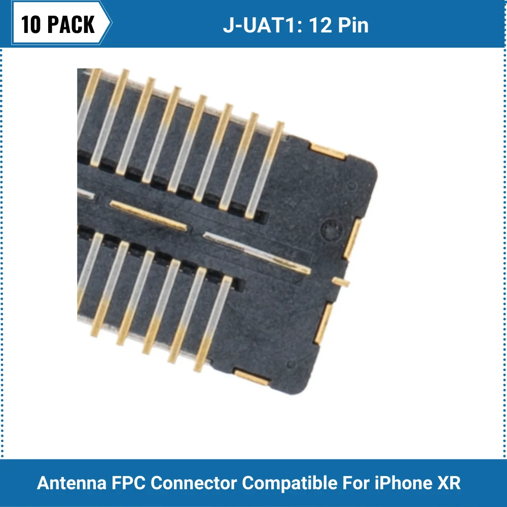 Антенна FPC 10 шт./упаковка коннектор совместимый с iPhone XR (J-UAT1: 12 контактов) - купить